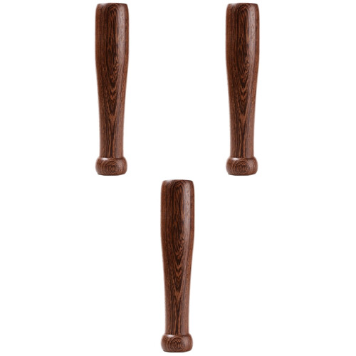 3Pièces Pilons En Bois Muddler Cuisine Marron Outils Ail 2