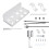 Wall Mount Storage Bracket Space-Saving Stand with Gamepad and Headphone Holder for   5 Slim White 1