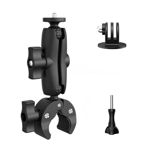 Scooter Action Camera Mount 360 Ballhead Magic Arm Double   Adapter for  for  Action Camera Clip