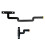 For  2 Game Console L/R Rail Connector Cable for   2 Console Magnetic Sockets Rail Ribbon Flex Cable 1