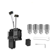For  P1P P1 3D Printer Hotend Kit with Cooling Fan V2.0 Print  with Copper Plated Nozzles 3D Printing Parts