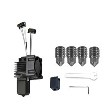 For P1P P1 3D Printer Hotend Kit with Cooling Fan V2.0 Print with Harden Steel Nozzles 3D Printing Parts