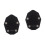 2Pièces Accessoire Aluminium Noir Antidérapant 4