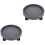 2Pièces Bases Roulettes Pour Pots Plastique PP Décor 4