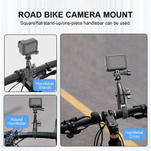 Motorrad-Fahrradhalterung, 360 Grad Drehbar, Motorrad-Fahrradkamerahalterung für Insta 360 X2 X3 für 12 11 für Action-Kamera