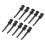 (As show, One size) 10pcs Multimeter Test Hook Clip Soldering Electronic Test Hook for Voltage and Circuit Testing Black 2