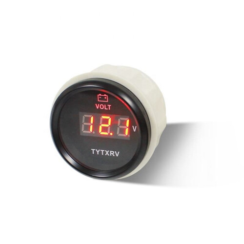 RV Voltmeter, Universal Voltmeter, RV Conversion Accessories, RV Battery Voltmeter, 12V/24V Universal Voltmeter 1