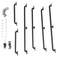 6 PièCes en MéTal Corps Corps Main Courante 75 Mm 133 Mm 150 Mm de Longueur pour 1/10 RC Crawler  TRX4 Axial SCX10 90046 PièCes de Mise à