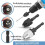 2Pcs Drill Chuck Adapter, 1/4 Inch Hex Shank Quick Change (0.6-8mm,0.3-6.5mm) 2