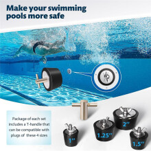 4 Pcs Rubber Pool Winter Plugs 25mm 32mm 38mm 51mm Pool Winterizing Plugs Pool Return Jet Plug for Inground & Above Pool