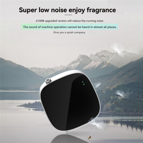 Doft Diffuser App Control 100ML Vattenfri Eterisk Olja med Kallluftspridning EU-Plugg Svart 2