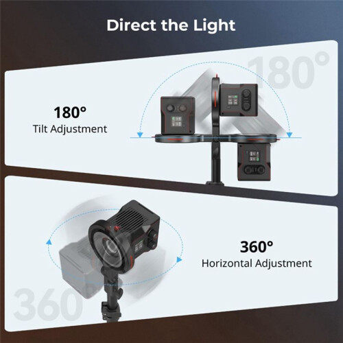 Bowens Mount Adapter Light Stand Adaptor for RC 60B 360 Horizontal & 180 Vertical Adjustment 2