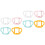 8Pièces Poignées Bébé Silicone Usage Maison Mix 5