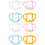 8Pièces Poignées Bébé Silicone Usage Maison Mix 6