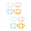 8Pièces Poignées Bébé Silicone Usage Maison Mix 8