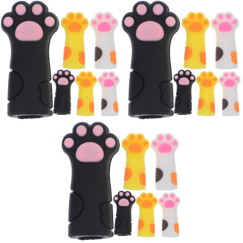 18Pièces -Cisailles Cuticules Silicone Coloré Protection Durable 2