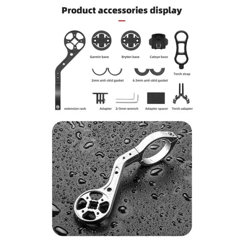Extended Out-Front Cycling Bicycle Computer Mount GPS Mount Holder Handlebar for /Bryton// Camera A 1