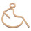 5Pièces Décalcomanies Toilettes Handicap Durable 2