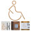 5Pièces Décalcomanies Toilettes Handicap Durable 10