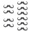 10Pièces Barbe Pour Soirée 11