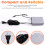 12V-2A Uninterruptible Power Supply for WiFi Modem Router Security Camera UPS Battery Backup Protector 3600mAh US Plug 2