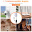 12V-2A Uninterruptible Power Supply for WiFi Modem Router Security Camera UPS Battery Backup Protector 3600mAh US Plug 4