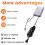 12V-2A Uninterruptible Power Supply for WiFi Modem Router Security Camera UPS Battery Backup Protector 3600mAh US Plug 6