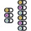 9Pièces Cache Caméra Téléphone Laptop Slide Fleurs Design Fin Coloré 5