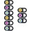 9Pièces Cache Caméra Téléphone Laptop Slide Fleurs Design Fin Coloré 6
