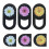 9Pièces Cache Caméra Téléphone Laptop Slide Fleurs Design Fin Coloré 11
