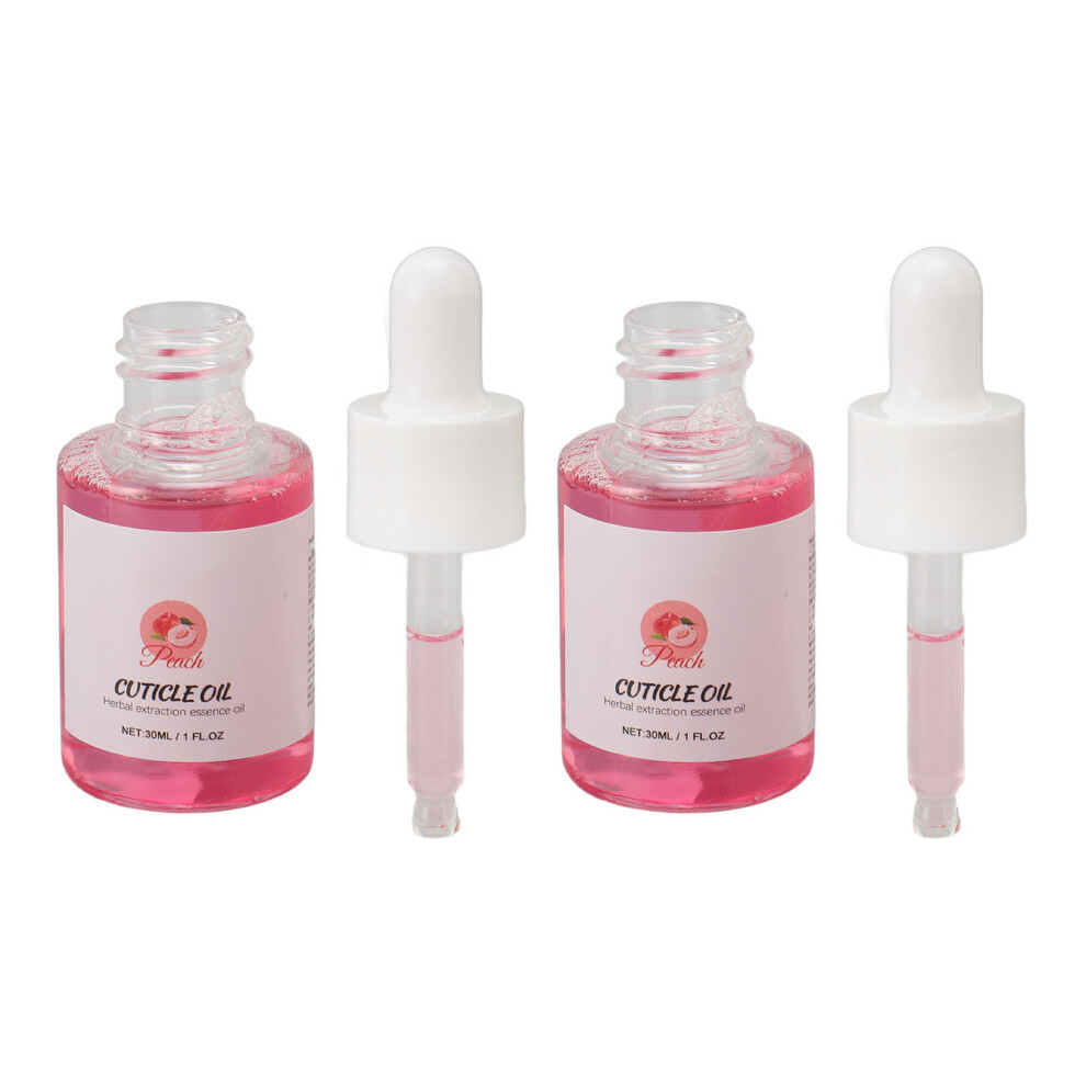 2PCS Nail Care Oil 30ml Moisturizing Repair for Dry Cuticles & Fragile Nails