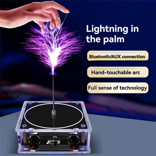 Music Coil, Touchable Artificial Spark Arc Generator, Science Teaching Experiment Tool EU PLUG 2