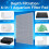 2pcs Aquarium Filter Media Sponge Pad, Multi-Layer Foam Filter Floss for Fish Tank Filters Accessories 4
