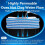 2pcs Aquarium Filter Media Sponge Pad, Multi-Layer Foam Filter Floss for Fish Tank Filters Accessories 6