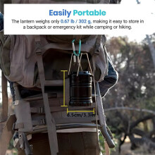 Solar Lantern Camping Battery Operated Lights Led Flashlight Power Outages Emergency Supplies Survival Kit