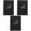 3Pièces Notepad 2024 En Noir Cuir Pour Gestion Temps 3