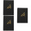 3Pièces Notepad 2024 En Noir Cuir Pour Gestion Temps 7