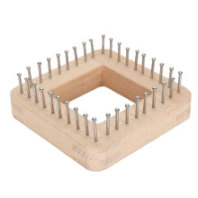 Telaio per maglieria in legno fai-da-te, pannello per tessere artigianale, 10x10cm