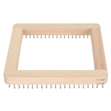 Holz-Garnwebrahmen 20 cm x 20 cm DIY handgefertigtes Bastelbrett für Kinder und Erwachsene