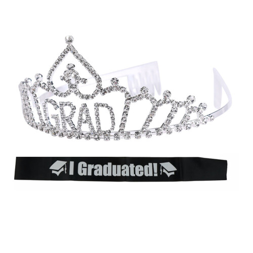 1Ensemble Ceinture Satin Argent Alliage