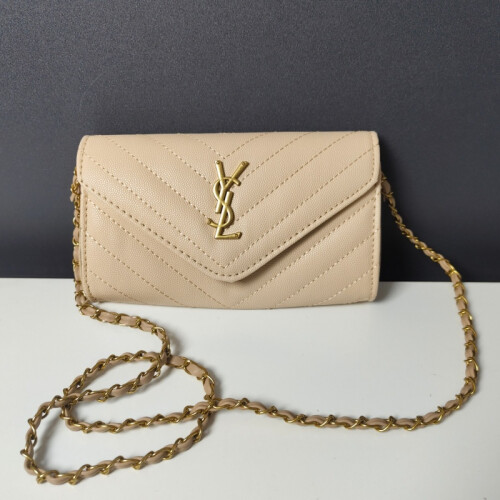 (Khaki) Envelope flap crossbody bag