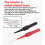 10Pcs Diagnostic Tools Multimeter Test Lead Extention Back Piercing Needle Tip Probes Autotools Automotive Kit 0.7MM 9