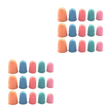 60Pièces Couvre-Doigts Silicone Antidérapant Couleurs Variées