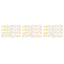 3Ensembles Accessoires Tresses Dorés Cheveux Et Clips