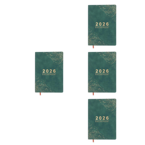 4Pièces Planificateur Académique Vert PU Pour Usage