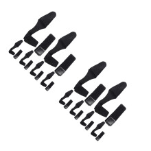12Ensembles Manchons Élastiques Protège Noir Néoprène