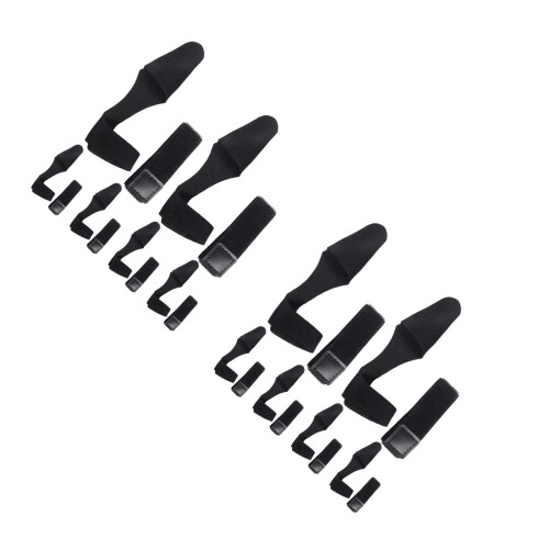 12Ensembles Manchons Élastiques Protège Noir Néoprène
