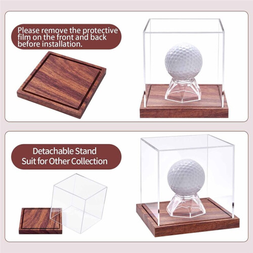 Clear Acrylic   Display Case Multipurpose Transparent Storage Box for Baseball Collections 2