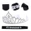 1Ensemble Ceinture Satin Argent Alliage 8