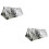 2Pièces De Survie Aluminium Thermique Résistante Vent 6